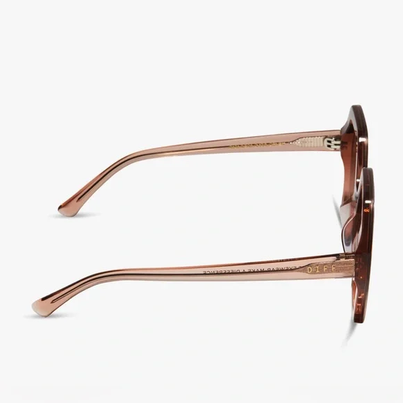 Diff Eyewear Brown Hexagonal Sunglasses - Picture 3 of 8